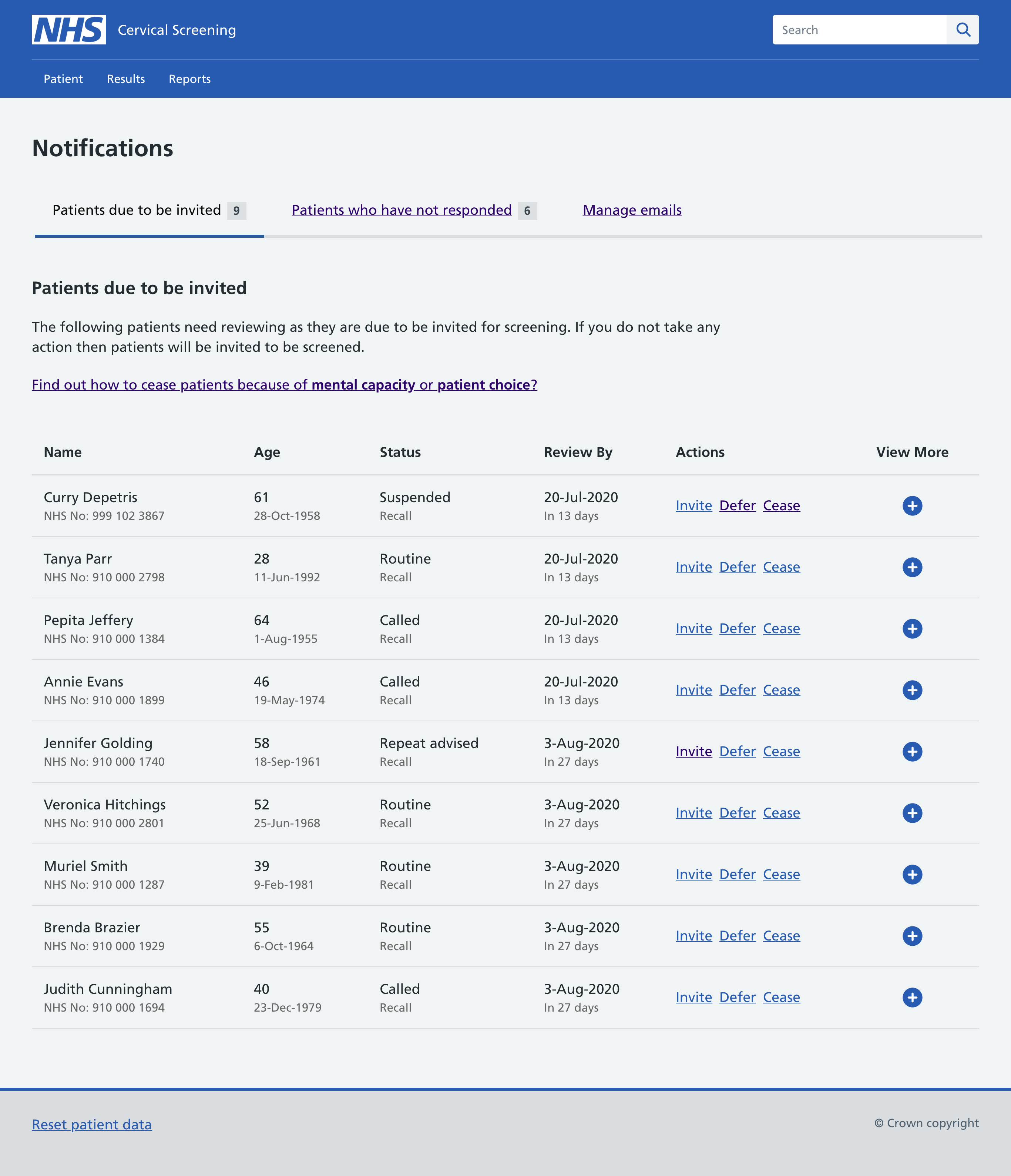 A new design for managing whether someone needs to be screened